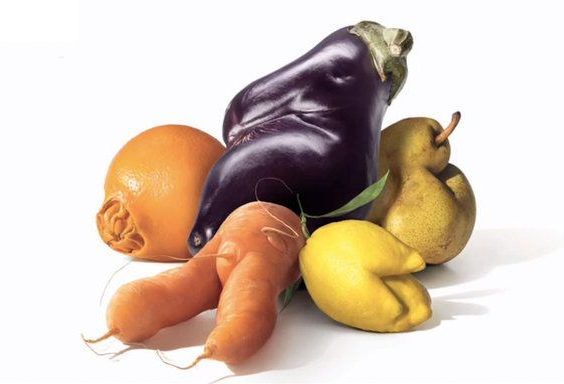 Legumes feios com desconto