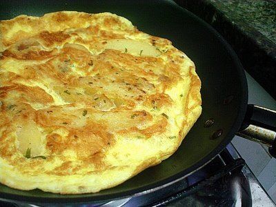 Omelete cremosa