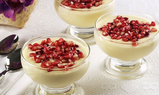 Sobremesas com romã