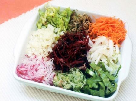 Salada Colorida de legumes