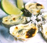 Menu gourmand: ostras gratinadas
