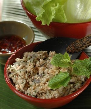 Salada Tailandesa de Frango com Ervas Frescas