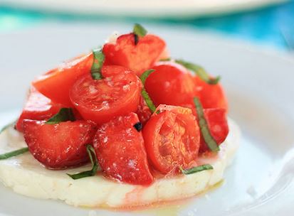 Salada de Morangos e Tomate