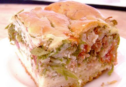 Torta Rápida de Linguiça e Couve