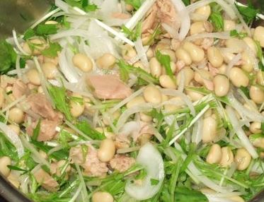 Salada de Soja, Atum e Mizuná