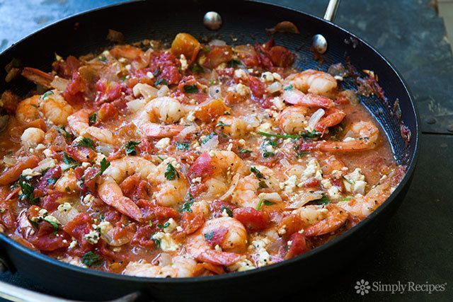 Camarão cozido em Tomate