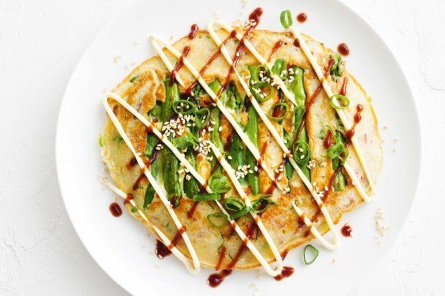 Aspargos okonomiyaki