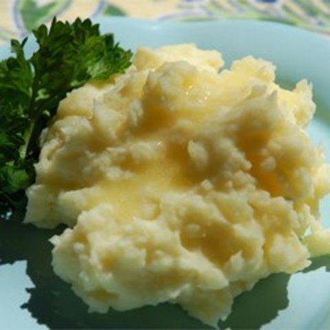 Purê lento de batatas com cream cheese