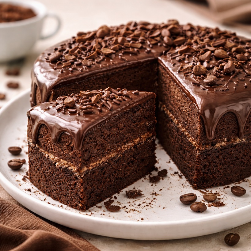 bolo de chocolate com café